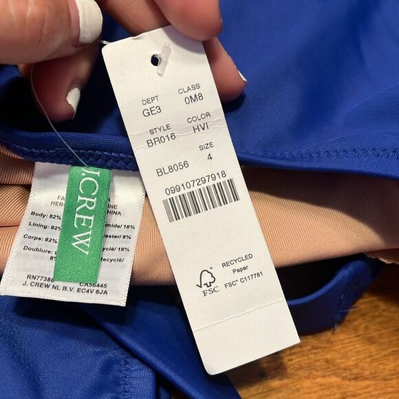 J. Crew Royal Blue Swimsuit - Picture 4 of 7